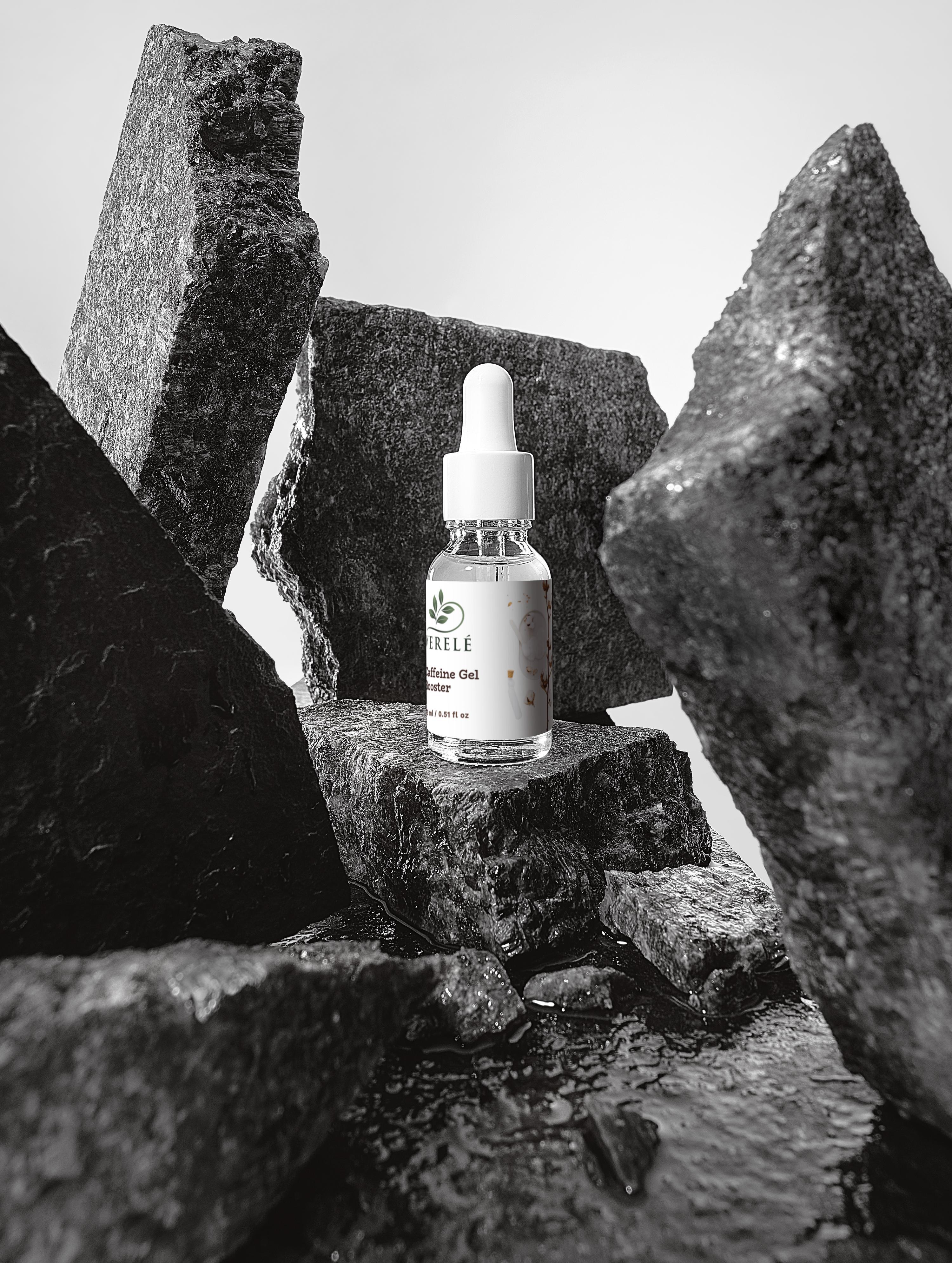 Caffeine Gel Concentrate 1% for Puffiness & Tired Skin – Hydrating & Natural Eye Care – COSMOS NATURAL Certified, Made in Europe by Verelé, 15 ml / 0.51 fl oz - Verele