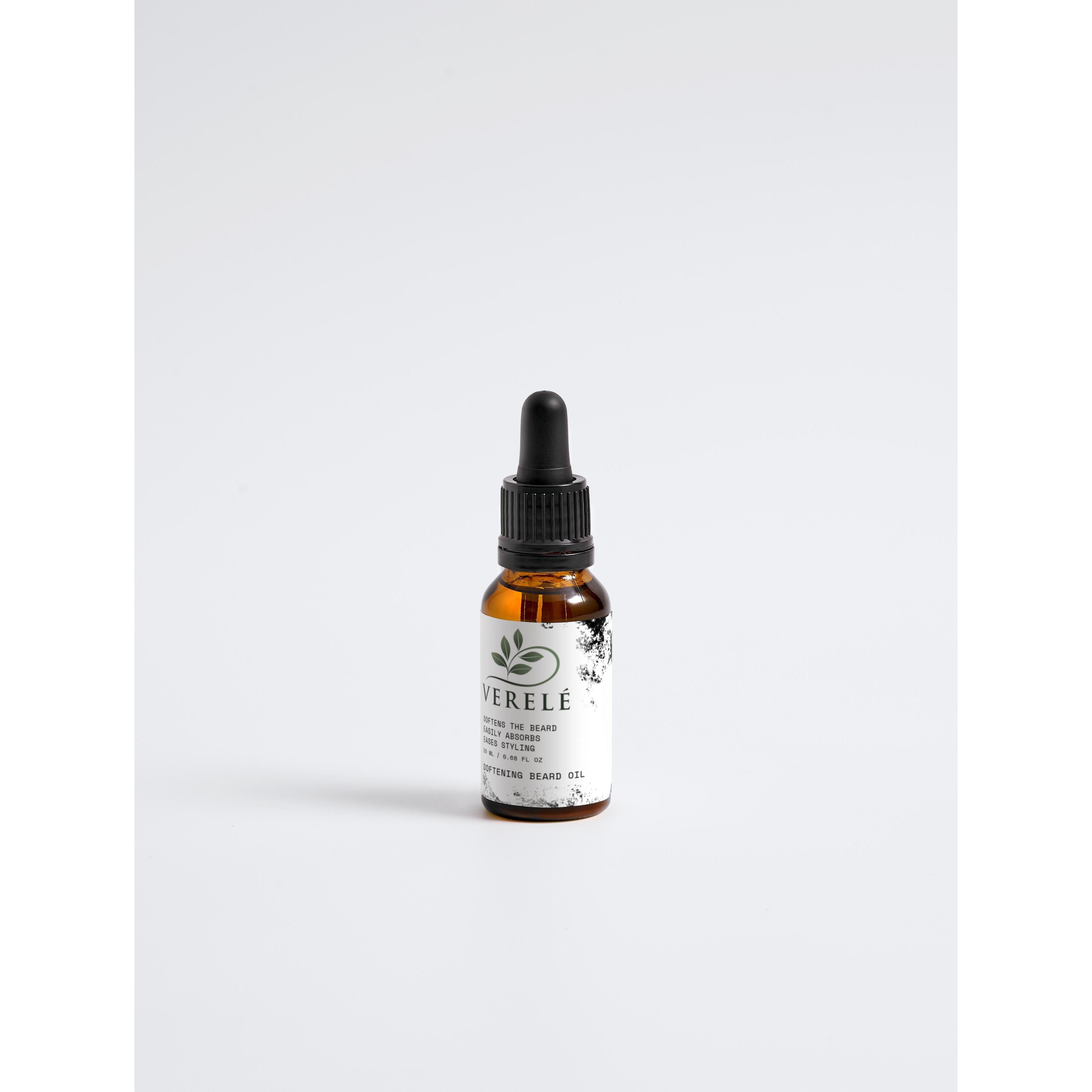 Softening Beard Oil with 1% CBD & Hemp Seed Oil – Non-Greasy & Calming – COSMOS ORGANIC Certified, Made from Natural Ingredients in Europe by Verelé, 20 ml / 0.68 fl oz - Verele