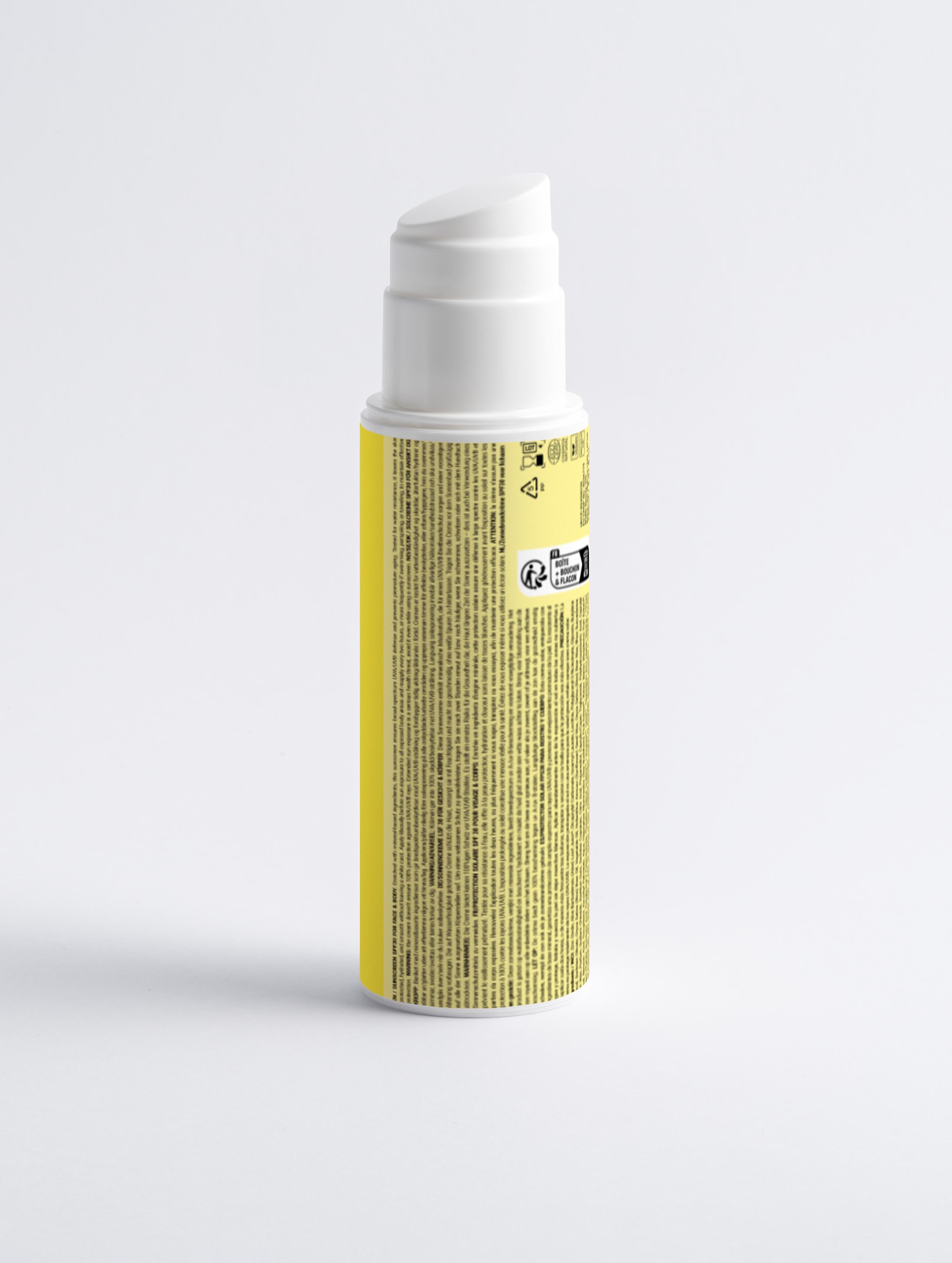 Mineral Sunscreen SPF30 for Face & Body – Broad-Spectrum UVA/UVB Protection, No White Cast – COSMOS NATURAL Certified, Made from Natural Ingredients in Europe by Verelé, 150 ml / 5.07 fl oz - Verele