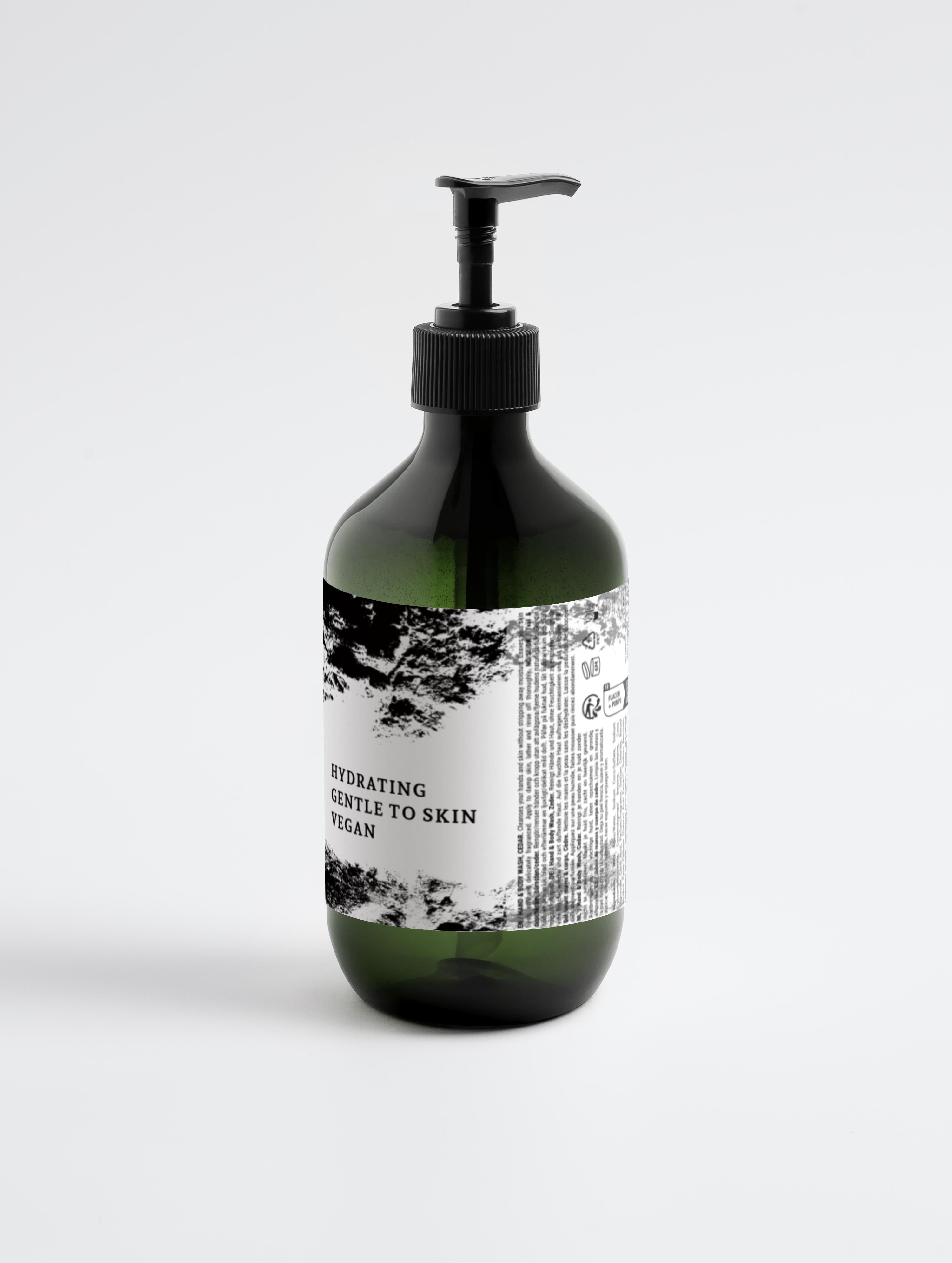 Luxurious Hand & Body Wash with Organic Quince & Betaine – Mint & Cedarwood Scent – COSMOS NATURAL Certified, Made in Europe by Verelé, 490 ml / 16.57 fl oz - Verele