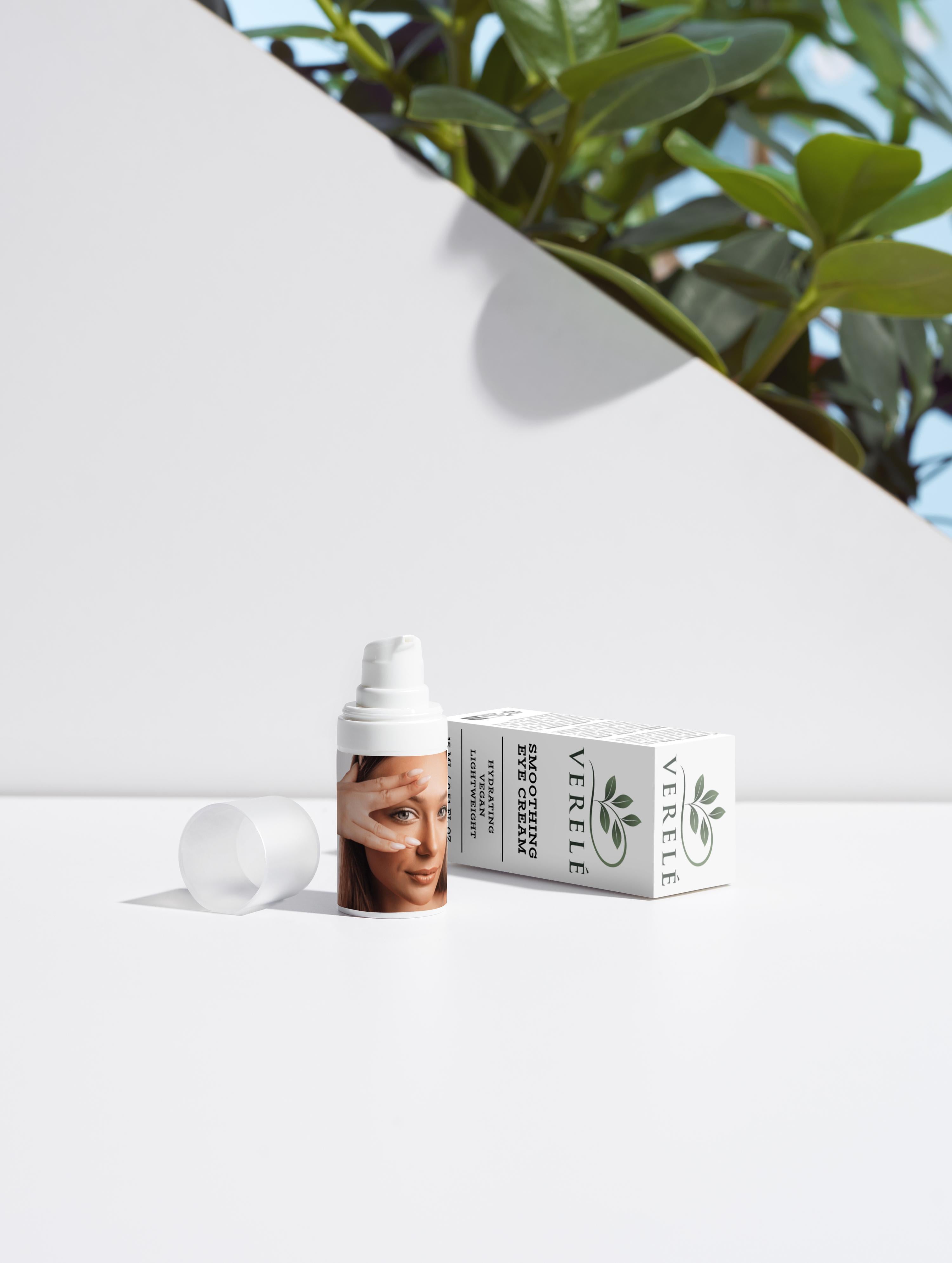 Smoothing Eye Cream with Ceramides & Hyaluronic Acid – Anti-Ageing & Hydrating Formula – COSMOS NATURAL Certified, Made in Europe by Verelé, 15 ml / 0.51 fl oz - Verele