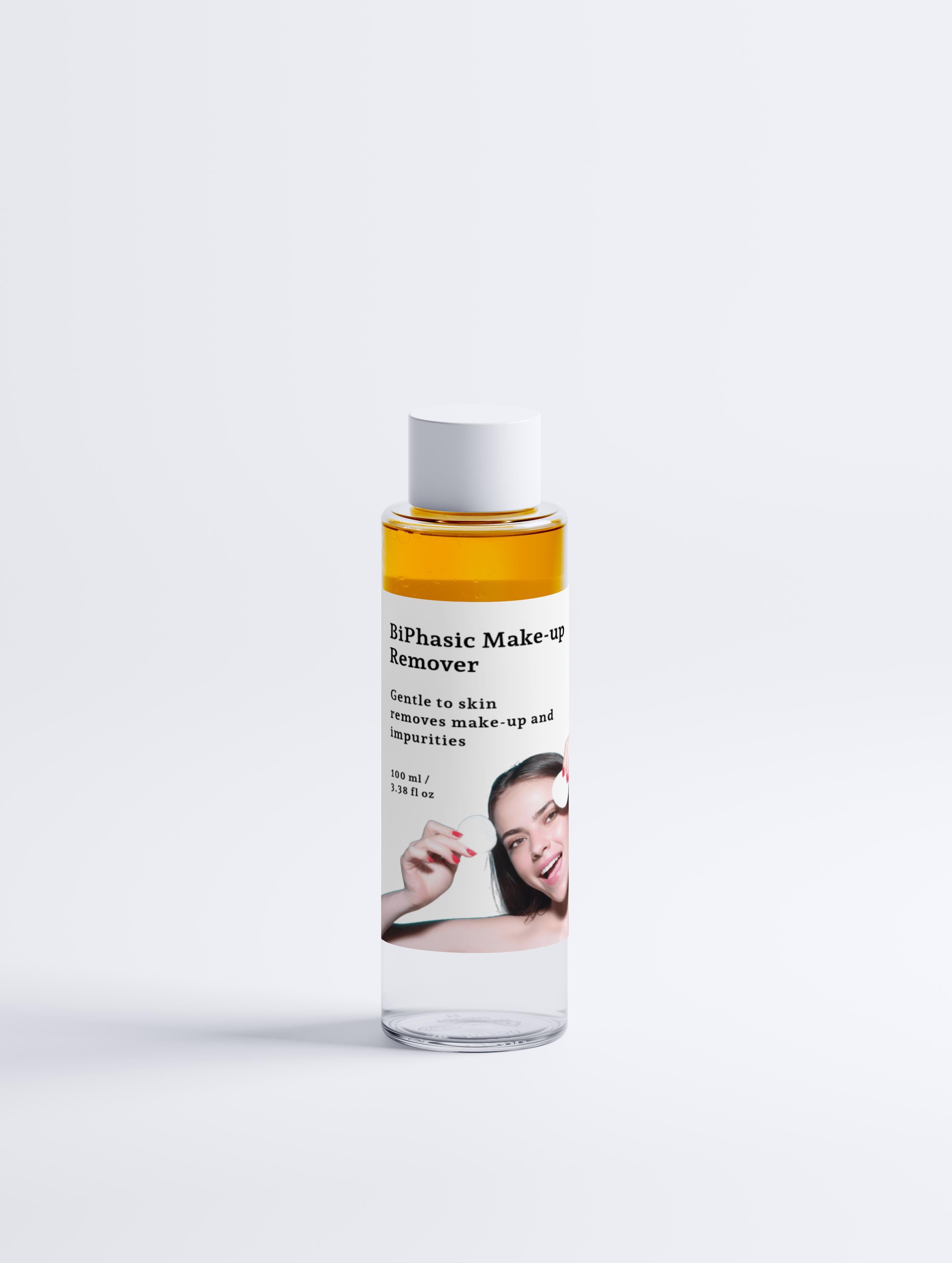 BiPhasic Make-up Remover with Organic Aloe & Hyaluronic Acid – Gentle & Effective – COSMOS NATURAL Certified, Made from Natural Ingredients in Europe by Verelé,  100 ml / 3.38 fl oz - Verele