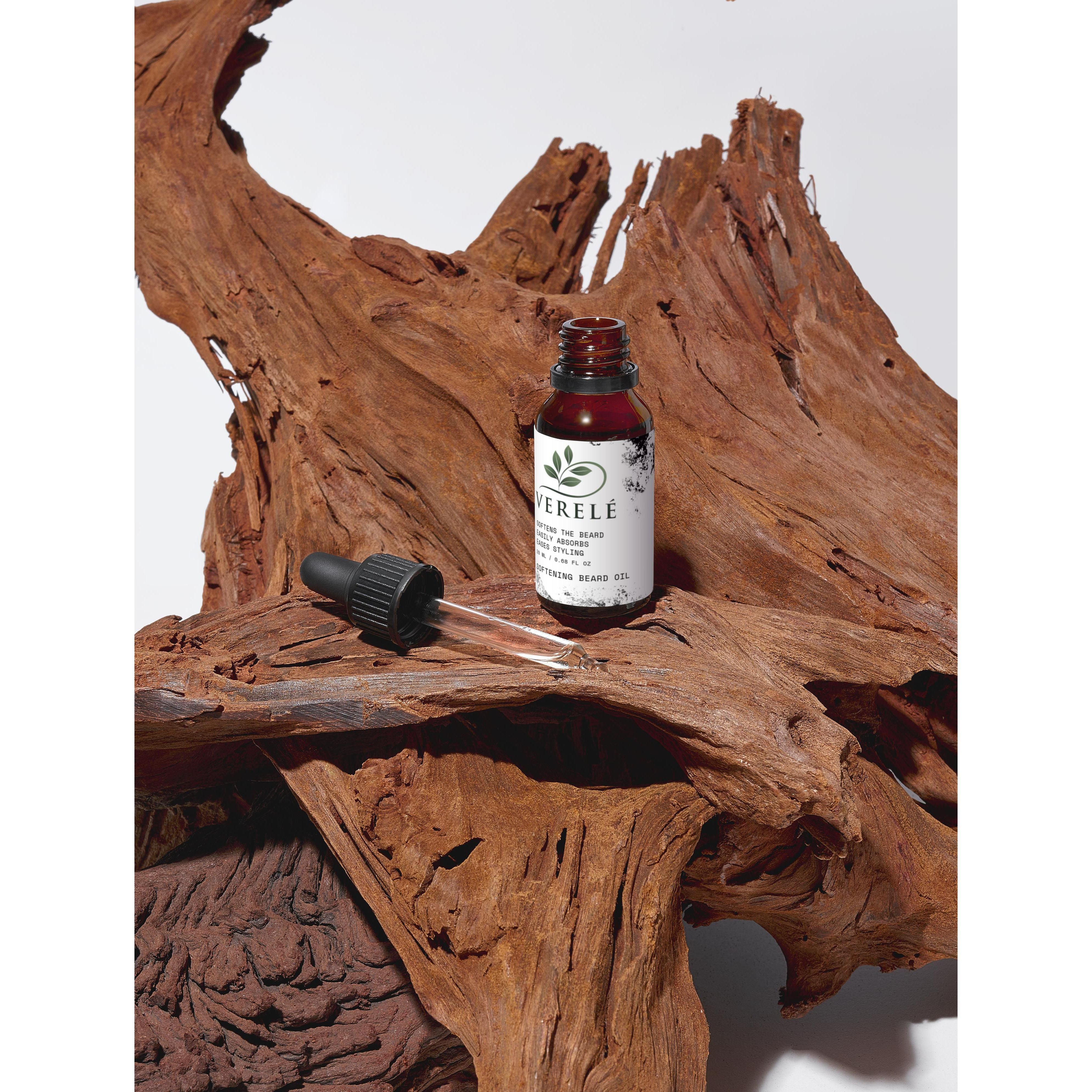 Softening Beard Oil with 1% CBD & Hemp Seed Oil – Non-Greasy & Calming – COSMOS ORGANIC Certified, Made from Natural Ingredients in Europe by Verelé,  20 ml / 0.68 fl oz - Verele