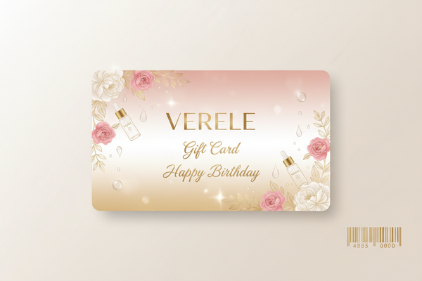 Birthday gift card design