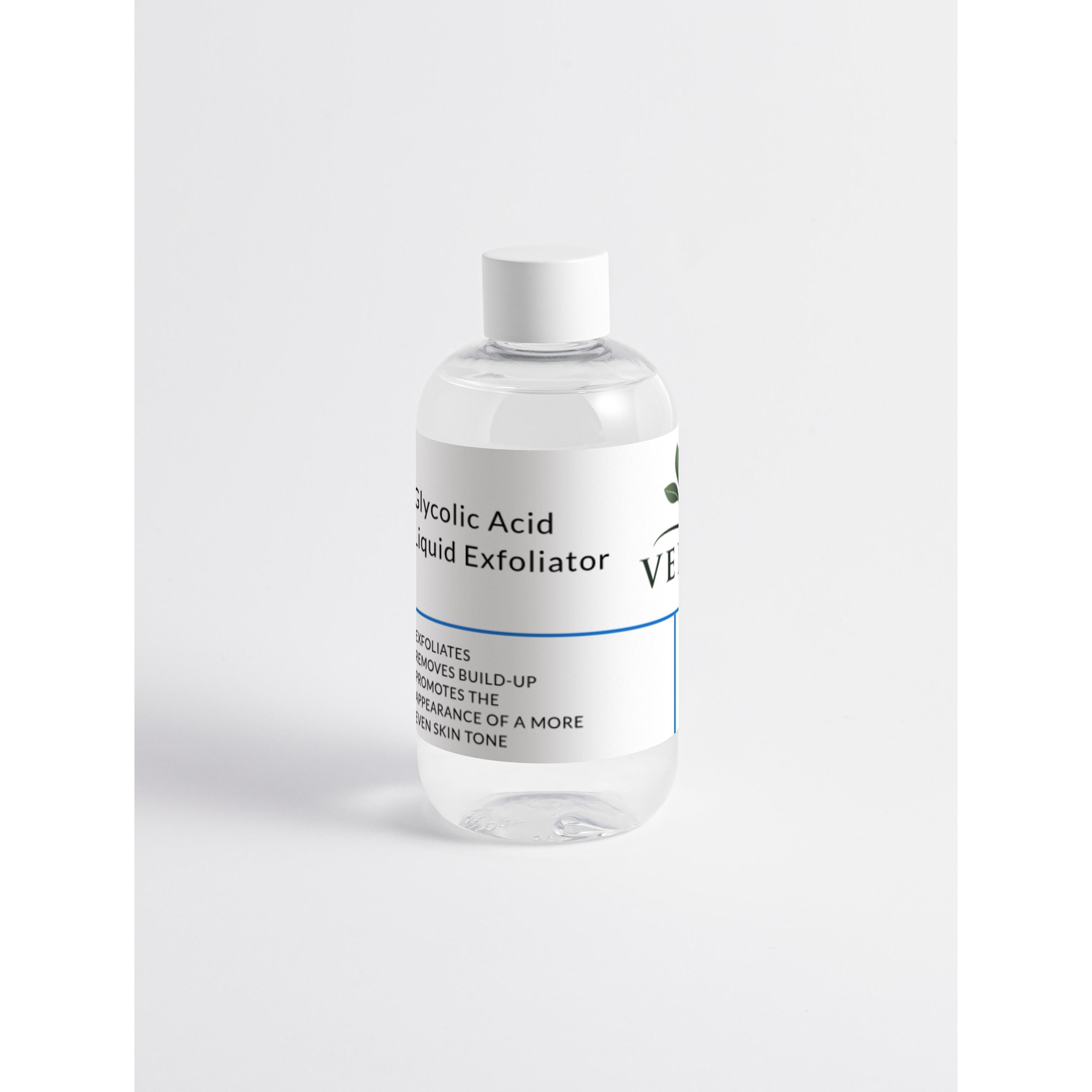 Glycolic Acid Liquid Exfoliator 3.5% with Organic Cranberry & Lingonberry Extract – Smooth & Brighten Skin – Made in Europe by Verelé,  250 ml / 8.45 fl oz - Verele